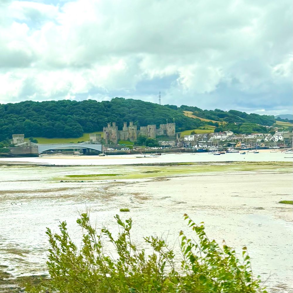 Castell conwy from the train