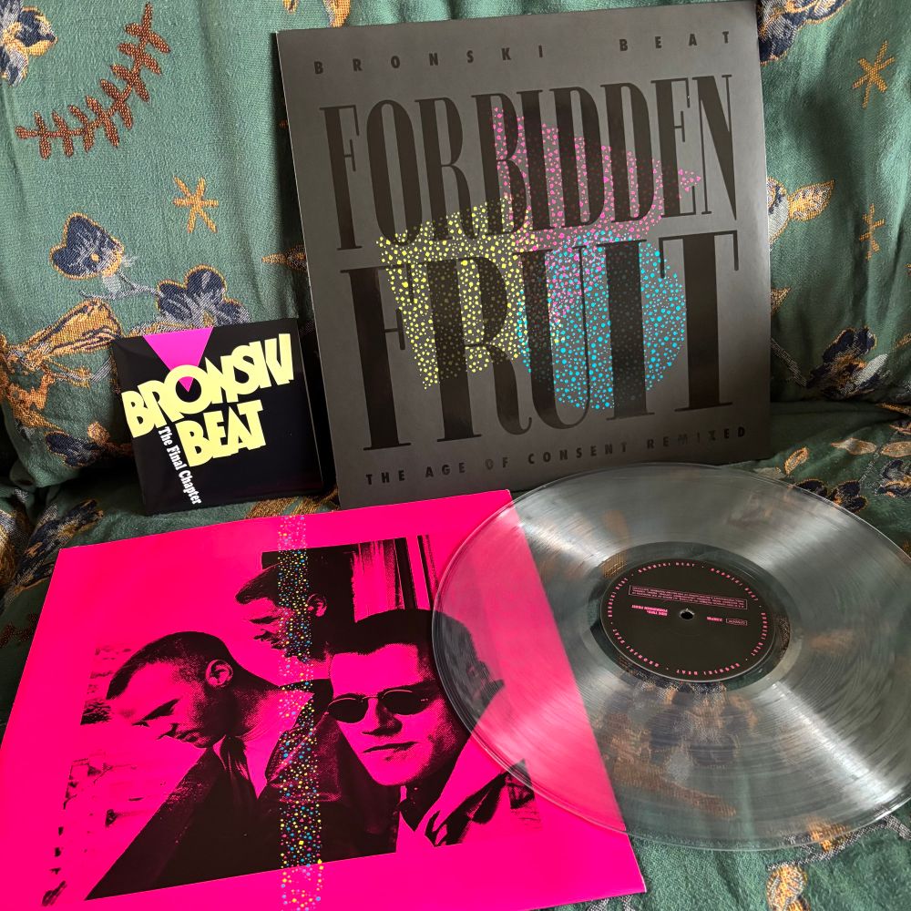 Album cover and clear vinyl