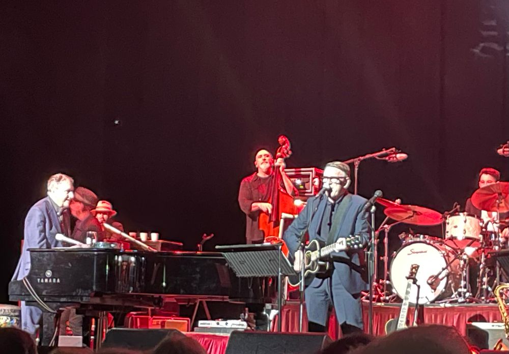 Jools Holland and Chris Difford on stage (sneaky photo!)