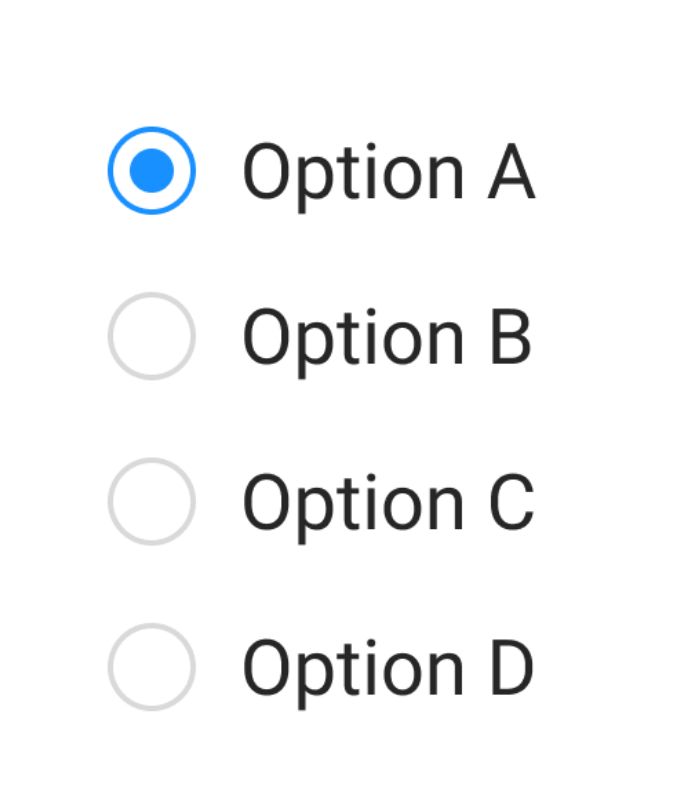 A picture of radio buttons