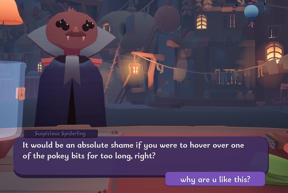Screenshot from Wyrmhall Brush & Banter. The player is speaking with 