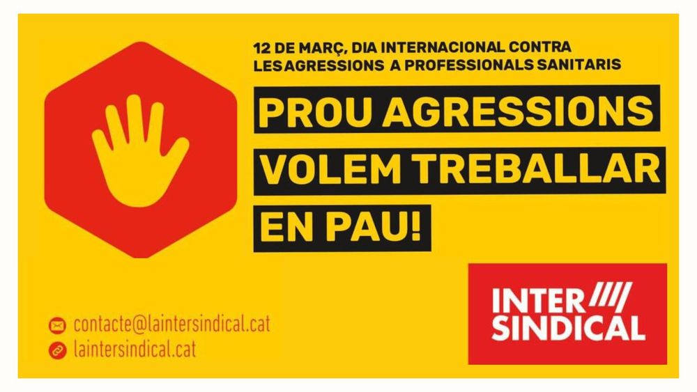 12 de març, Dia Internacional contra les Agressons a Professionals Sanitaris. 