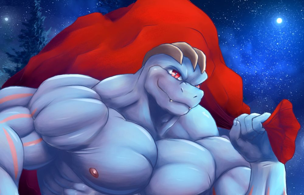 Sexy muscular Machoke