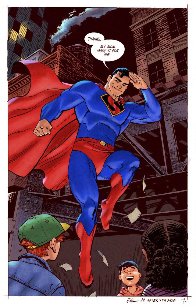 Superman by Ethan Young, colors mine.