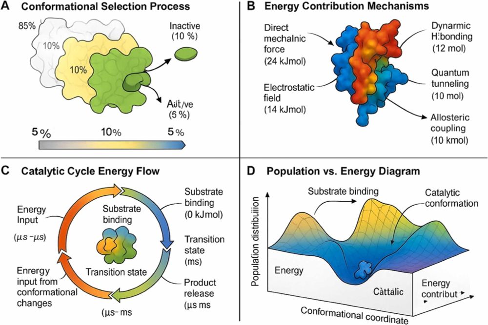 Dynamic energy conversion in protein catalysis: From brownian motion to enzymatic function. Computational and Structural Biotechnology Journal, DOI: https://doi.org/10.1016/j.csbj.2025.07.050
