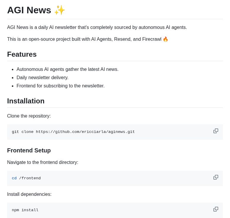 Screenshot of the repository
