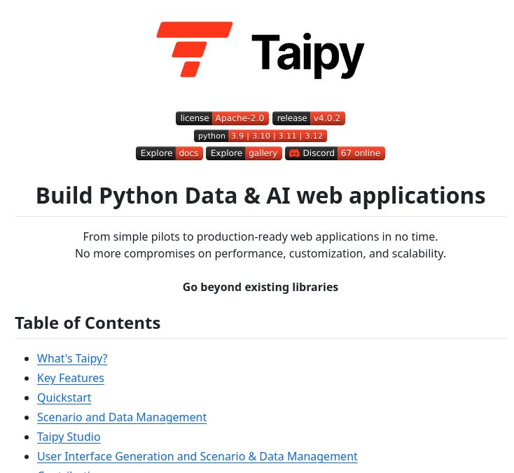 Screenshot of the repository