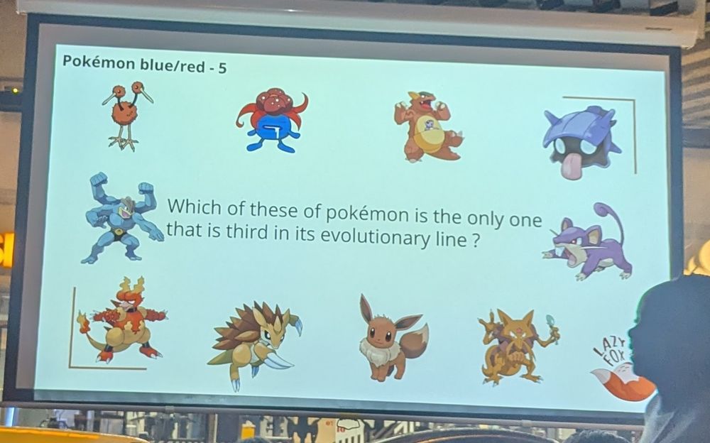 One of the Pokémon questions
