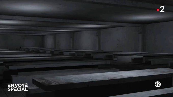 Image de synthèse salle de torture de Saydnaya selon les rares survivants