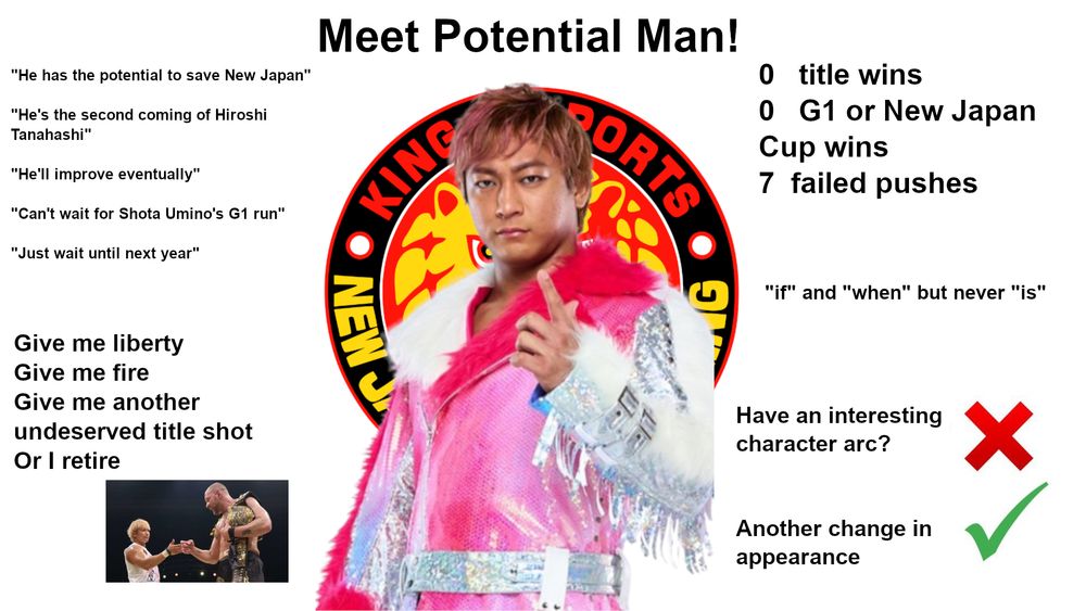an image of shota umino with a lot of text around him. None of it super important so the tl;dr is that he's ass.