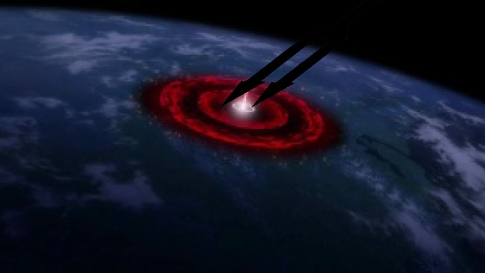 Un montage assez nul du logo diapason a corné de QOTSA et du second impact d’Evangelion 