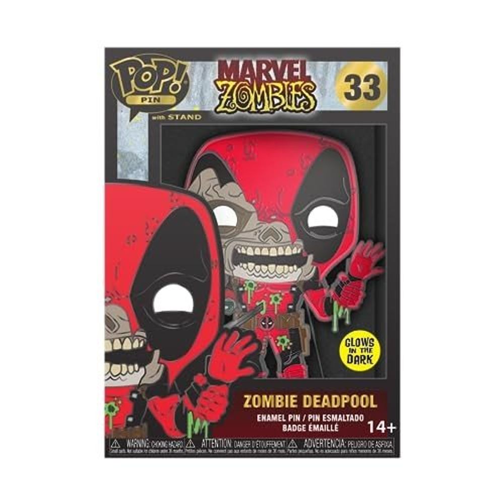 Zombie Deadpool Funko Enamel Pin - Marvel Collectible