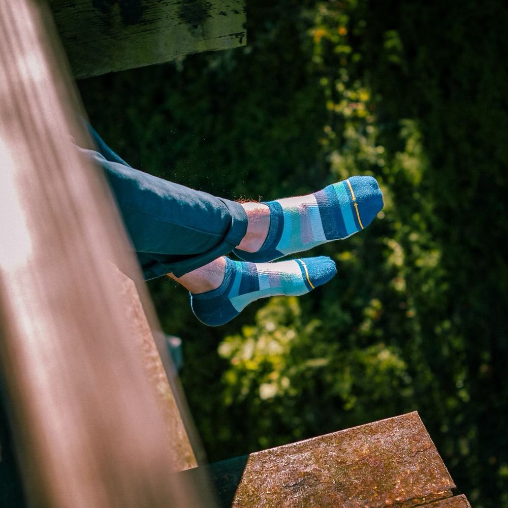 Stripe ankle socks, stripe no show socks 