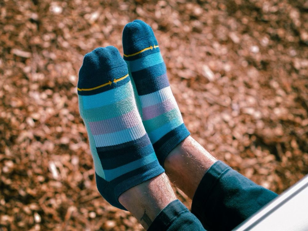 Stripe ankle socks, stripe no show socks 