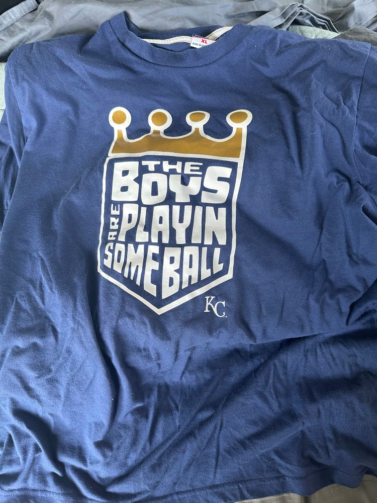 'The Boys Are Playing Some Ball' T-shirt from last year.