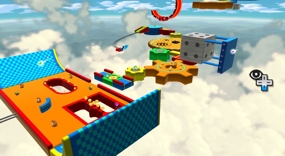 In-game screenshot of Rolling Gizmo Galaxy