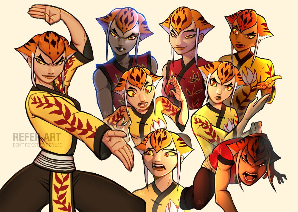 Tigresa de Kung fu panda humanizada