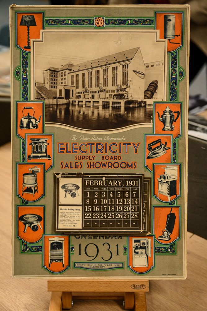 From ESB archive relating to early Ardnacrusha and promotion of the use of electricity in all aspects of life and especially in the house. (source:  ESB archive as on display for CIGS conference in Glucksman Library, UL; photographed by MO'C, 205-07-04) 