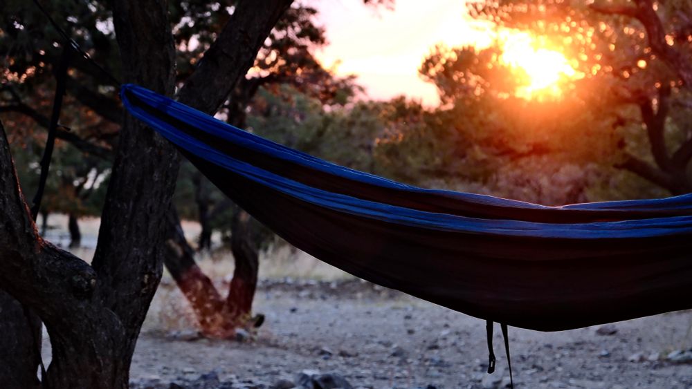 Hammock outside of Great Sand Dunes National Park, Colorado.