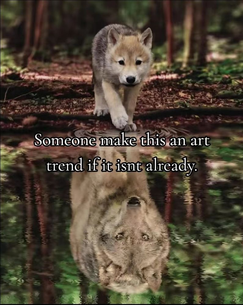 The caption said "I WOULD LOVE TO SEE THIS IN AN ART TREND IF IT HASNT BEEN ONE ALREADY"