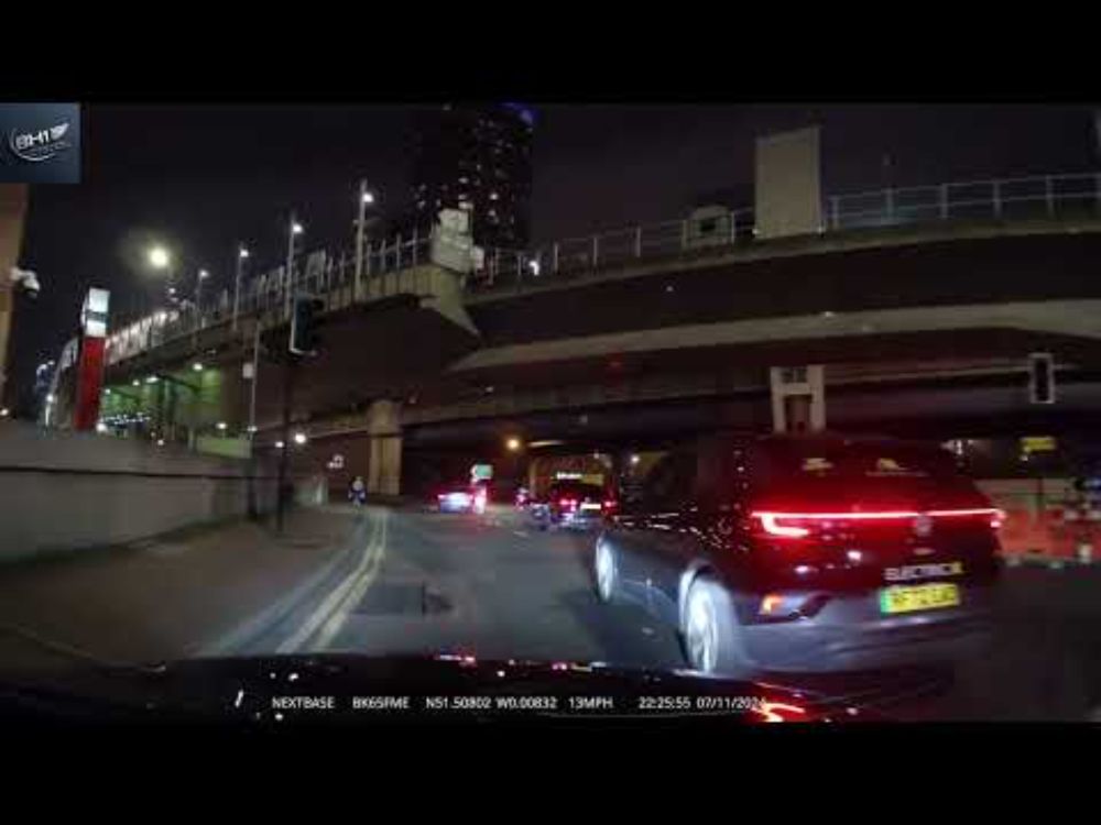 London City - Isle of Dogs, night ride, 4K, speed 1x