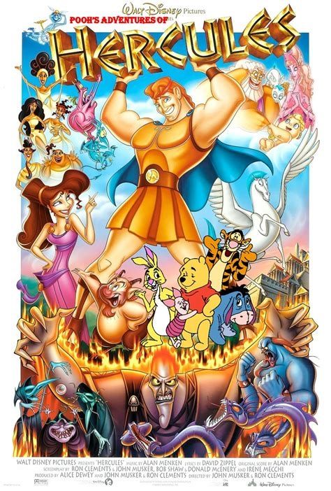 A Pooh's Adventures poster of Hercules.