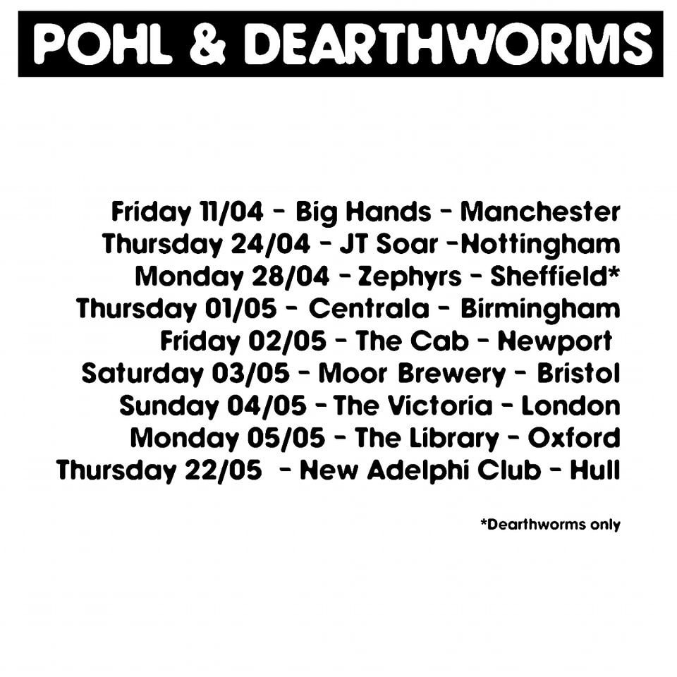a text list of tour dates