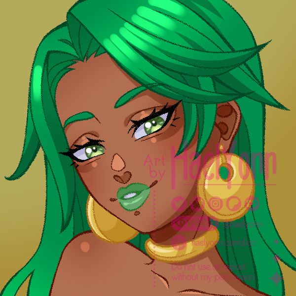 A character icon of caterplease's OC Sondra.