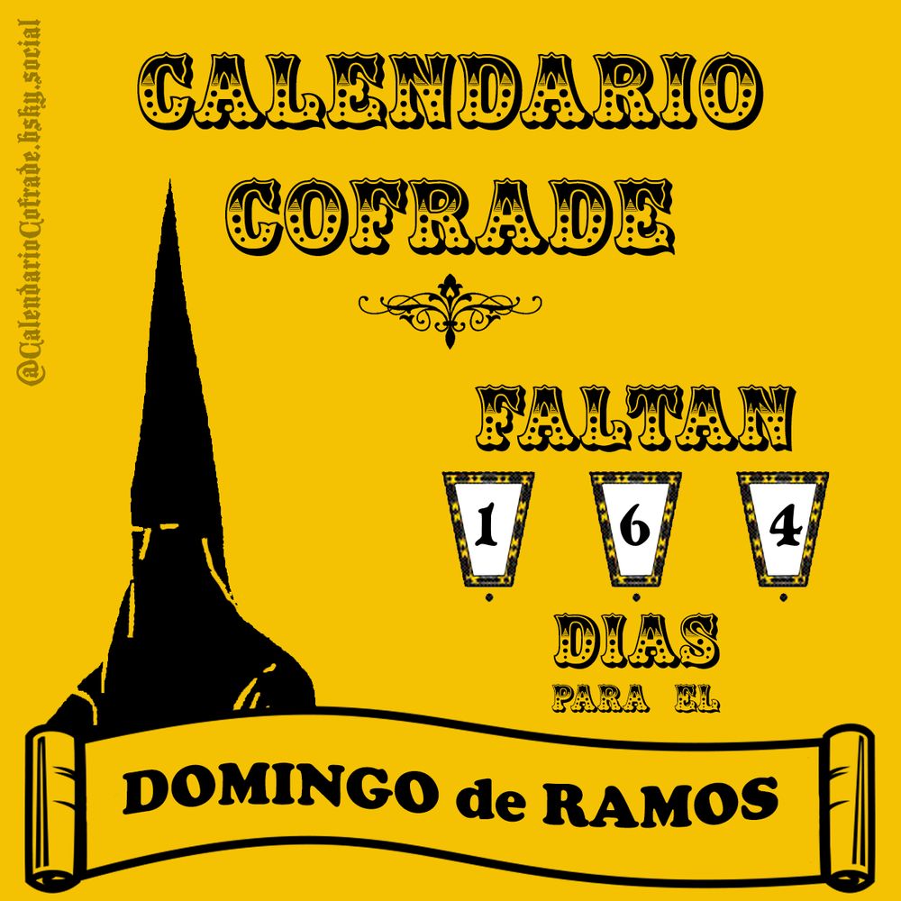 Quedan 164 días para el Domingo de Ramos