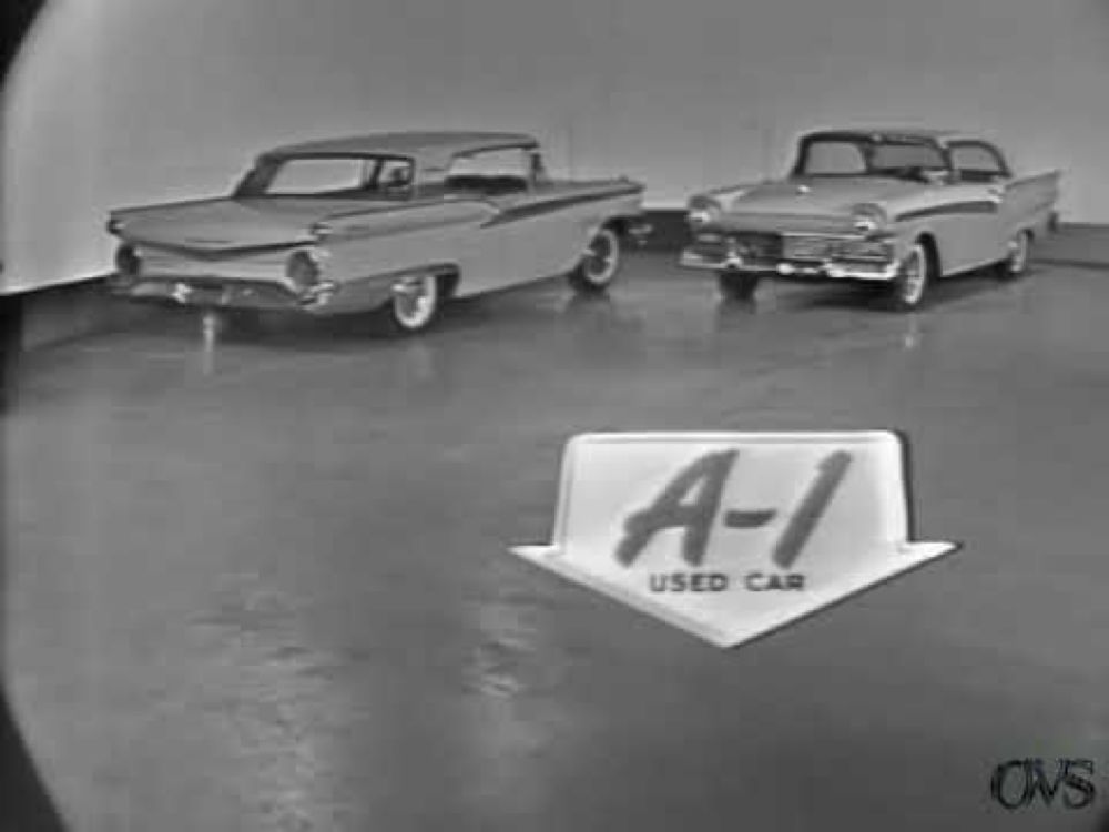 WCAU-TV 10  1/30/61 Ford Commercials in Studio..