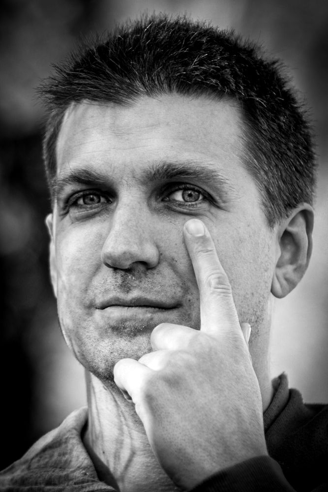 A cool black and white image of me