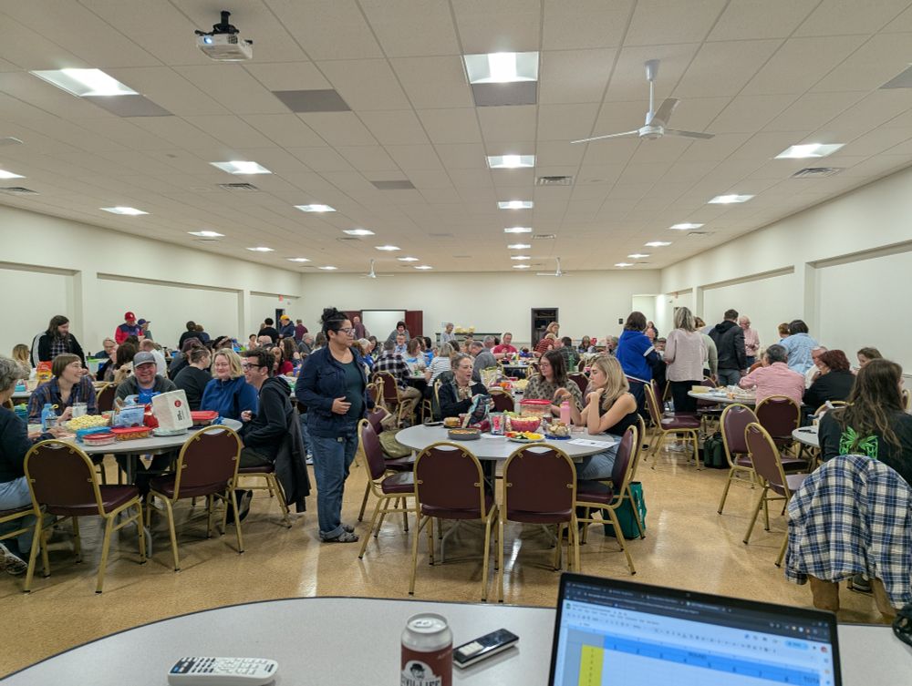 A full house for a fundraiser.