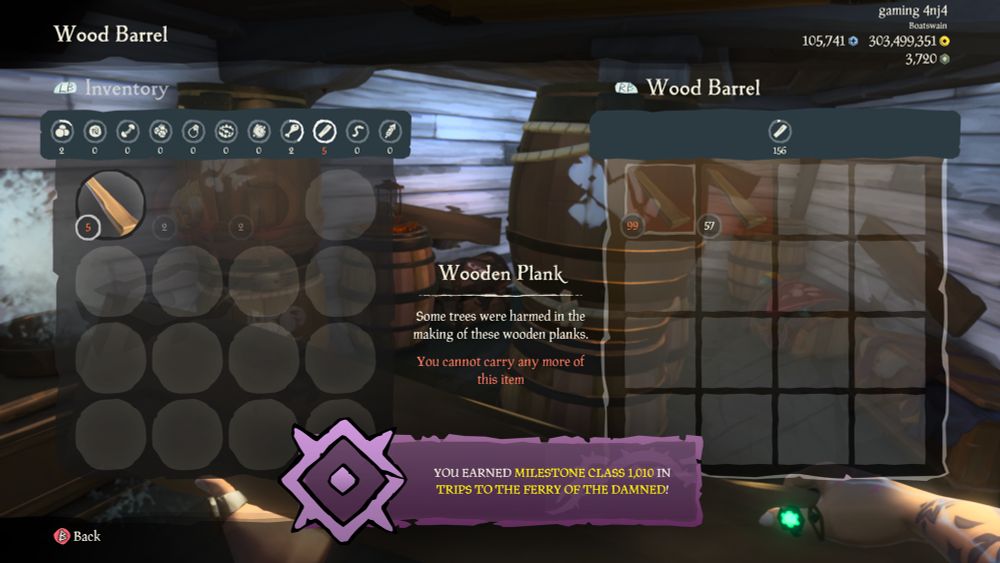 Milestone class 1010 in trips to the ferry of the damned