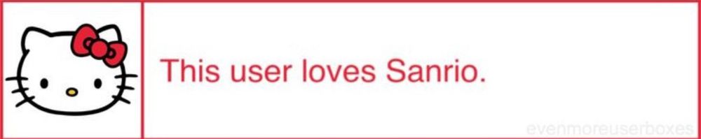 This user loves Sanrio banner 