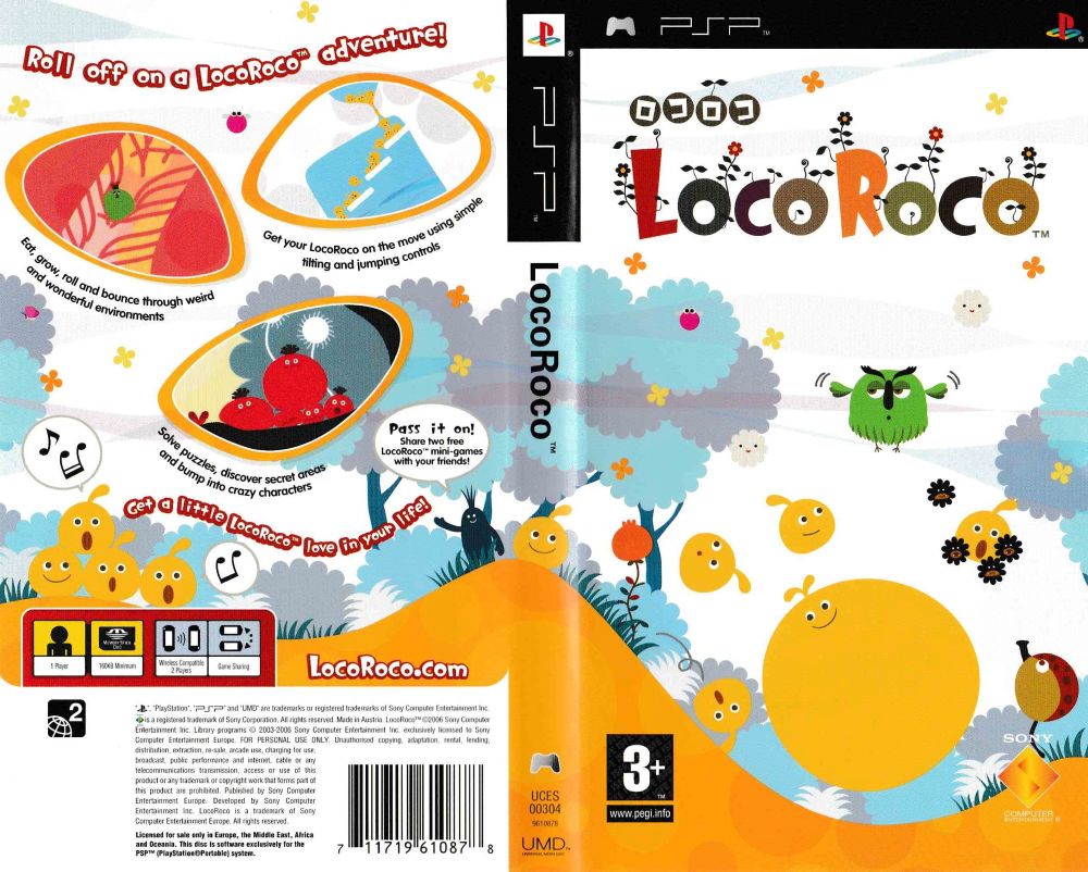 Loco roco box art for psp 