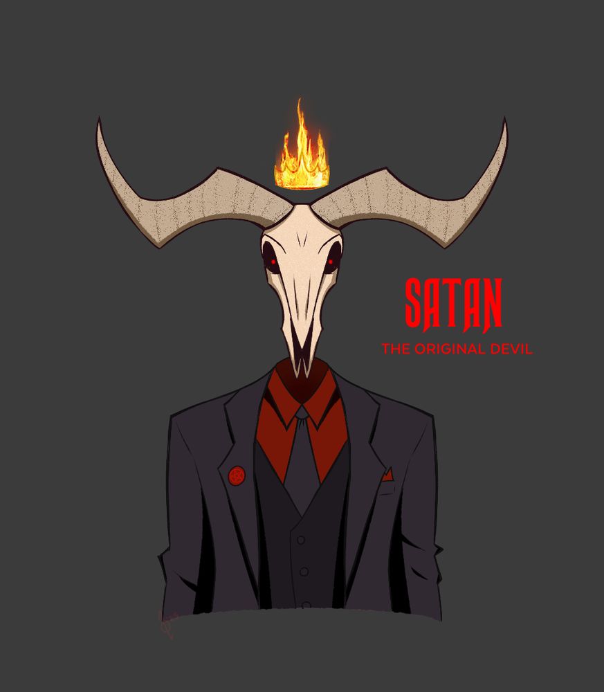 Satan, the Original Devil, has lived through many eras, yet despite his ever-changing physical form, he's maintained his dominion over Hell as long as he could remember.

Brimming with a sleazy yet unassuming charisma that hides his true nature of ruthless silver-tongued mastermind, he's able to get what he wants with just a few buttons pressed and allowing the rest of the dominos to fall into place.

With his Seven Deadly Sins and his apprentice, the Fallen Angel Lucifer; he plans on reigniting Armageddon by any means necessary, even if he doesn't lift a single finger.
