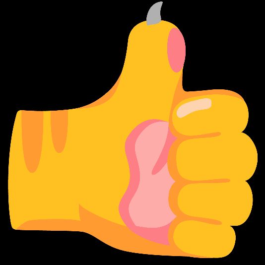 emoji de mão mesclada com a pata de um gato fazendo o gesto de "ok"
