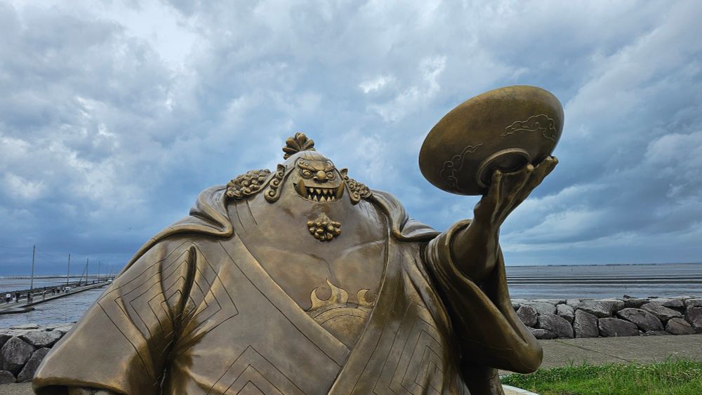 熊本宇土のジンベエ像。1/1サイズは迫力があってかっこよい。