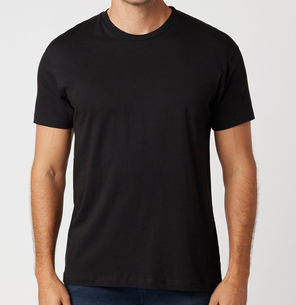 Plain black short sleeve tshirt