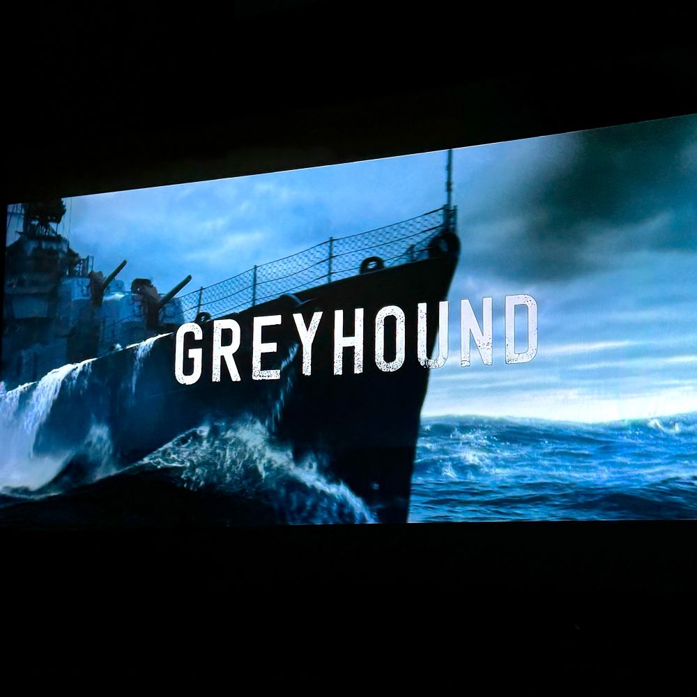 Title scene of the film “Greyhound” on Apple TV+