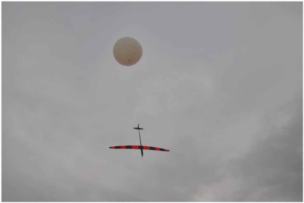 High-altitude balloon-launched uncrewed aircraft system measurements of atmospheric turbulence and qualitative comparison with infrasound microphone response