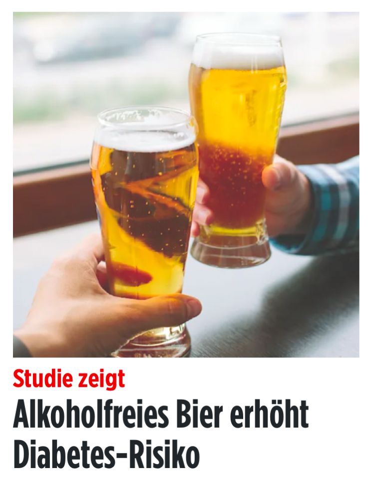 Studie zeigt:
Alkoholfreies Bier erhöht Diabetes-Risiko 
