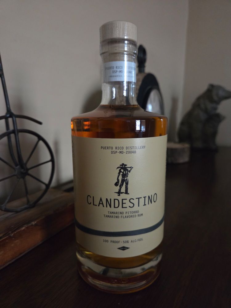 A bottle of Puerto Rican rum