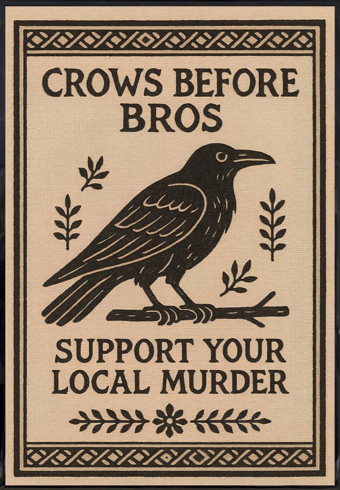 CROWS BEFORE BROS
SUPPORT YOUR LOCAL MURDER
