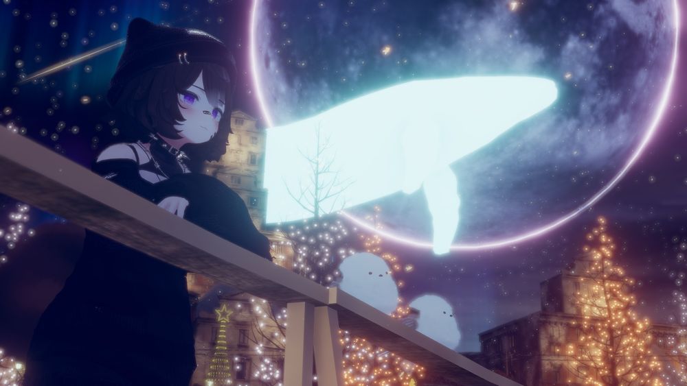 VRChat world: Charlotte's Snowflake Island