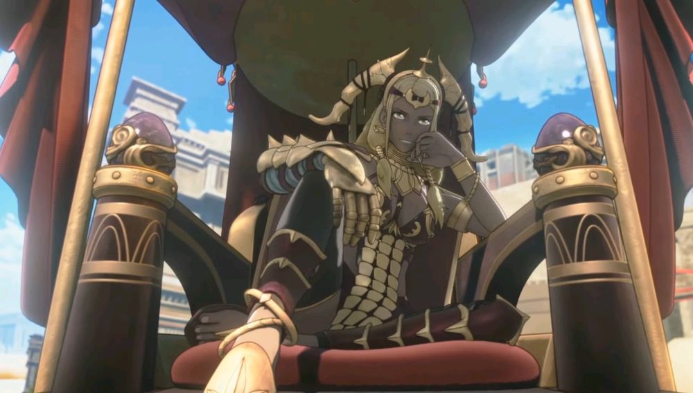 Pic of Theodora from Fire Emblem: Fortune's Weave.