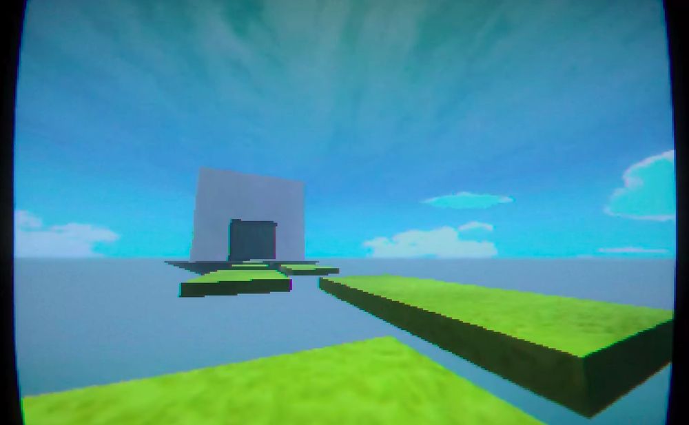 Captura de tela da primeira fase da demo do jogo Oyasumii