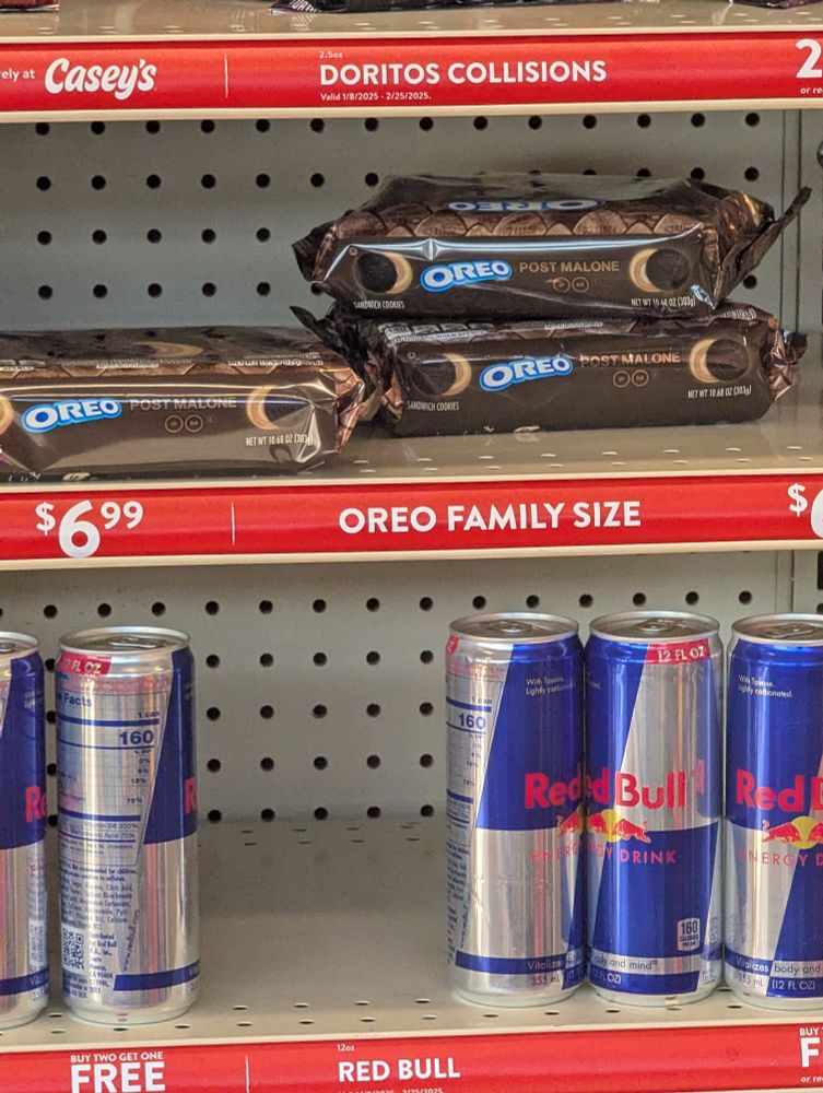 A package of Oreos with the words "post Malone" on them