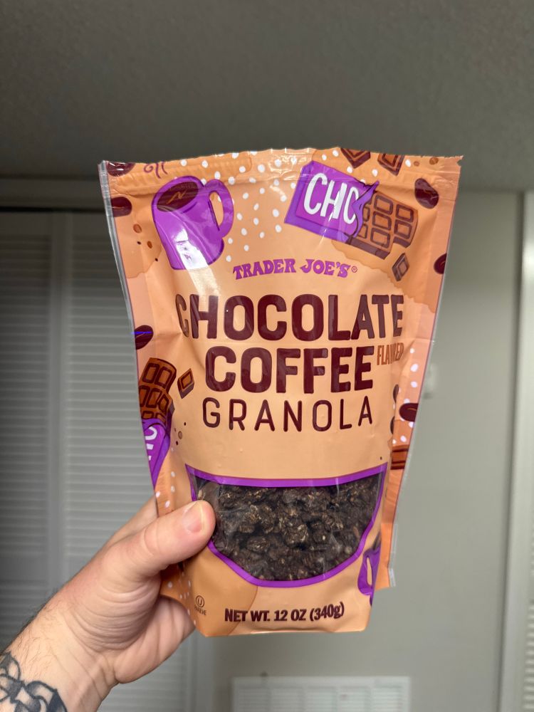 Trader Joe’s chocolate coffee granola 