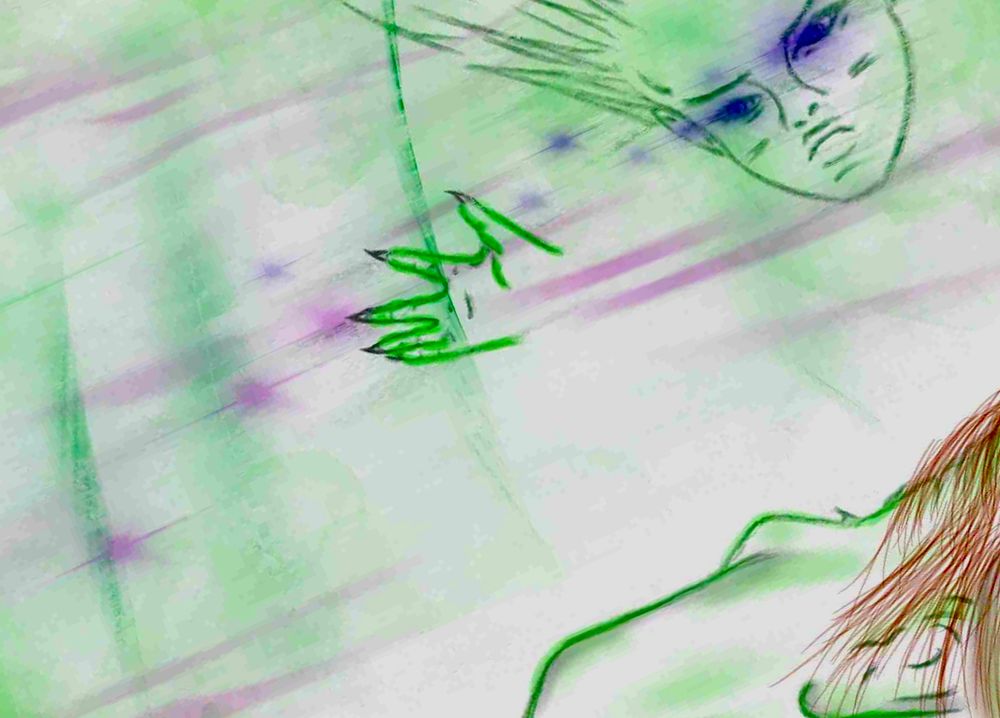 Alex Faraway sees the ghostly visage of a Martian boy through a portal to ancient Mars.